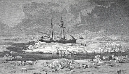 De Germania in het ijs, Londen 1874
