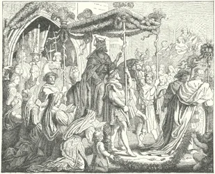 De Heilige Roomse Keizer Karel IV betreedt Lübeck