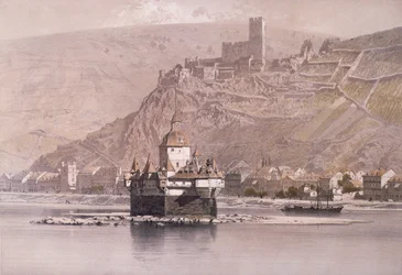 Het eilandfort van Pfalzgrafenstein en Schloss Gutenfels bij Kaub