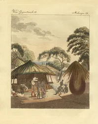 De woning van de Bechuans