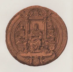 Het grote zegel van de Heilige Roomse Keizer Maximiliaan II