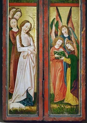 De legende van Sint Agnes (schilderij op hout)