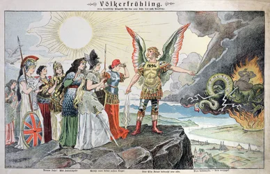 De mensen van Europa in de lente, 1896