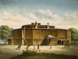 Het theater in Dresden