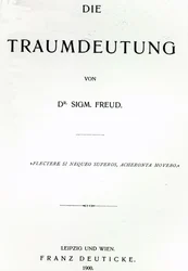 Titelpagina van Die Traumdeutung door Sigmund Freud, gepubliceerd in 1899