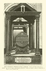 Graf van Frederik II, Heilige Roomse Keizer, in de kathedraal van Palermo, Sicilië