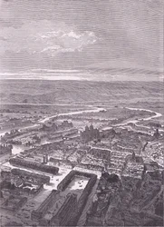 Uitzicht op Metz, Cassells Geschiedenis van de oorlog tussen Frankrijk en Duitsland uitgegeven door Cassell and Company Limited, ca. 1890