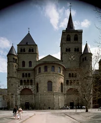 Uitzicht op de kathedraal van Trier