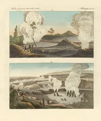 Vulkanen op het eiland Hawaii