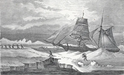 Door het ijs warpen, Londen 1874