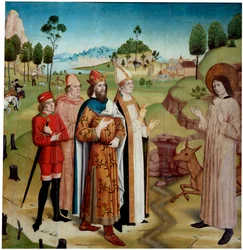 Sint-Gillis en koning Wamba op de koninklijke jacht