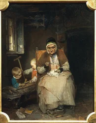 De grootmoeder, door Gerolamo Induno