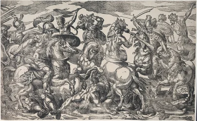 De strijd tussen de Lapithen en Centauren