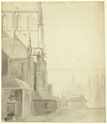 Vismarkt, oostzijde, met pomp
