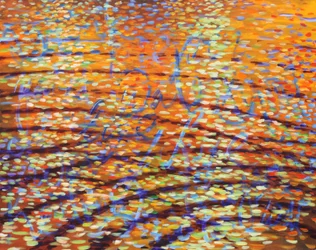 Healing Waters Ripples, 2009 (acryl op doek)