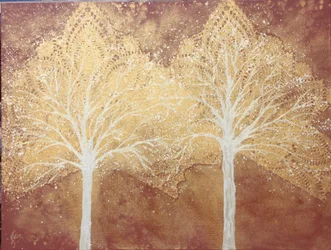 Journey 433 The couple #1, 2022 (acryl op doek)