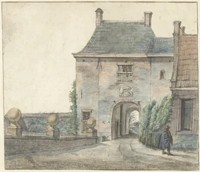 De poort van het kasteel van Heemstede