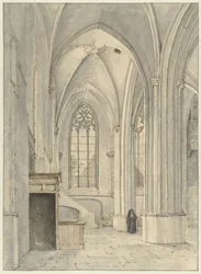 Interieur van de kerk van Rhenen