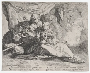 De rust tijdens de vlucht naar Egypte, 1593