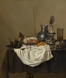 Stilleven met ham, 1650