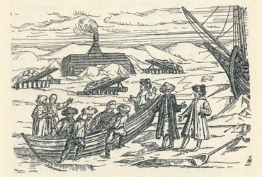 Barents in het Noordpoolgebied: Hut waarin we overwinterden, 1598, 1912