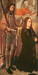 Sint Hubertus en schenker
