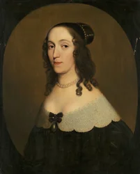 Portret van Louise Christina, ca. 1650 (olieverf op paneel)
