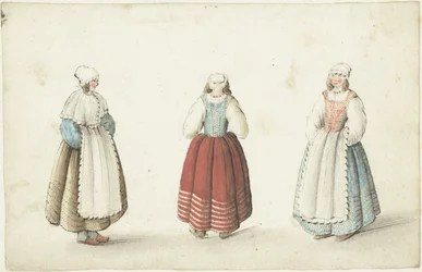 Drie staande vrouwen