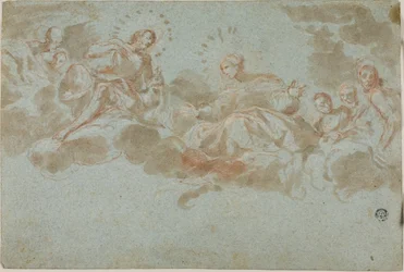 Christus en de Maagd in glorie
