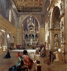 Interieur van de San Giovanni a Carbonara Kerk