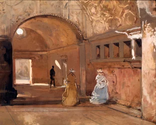 De baden van Pompeï. Giacinto Gigante (1806-1876), 19e eeuw. Galleria Nazionale d