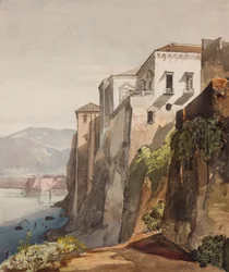 Het huis van Tasso, Sorrento, met toevoegingen door Prinses Maria Annunziata di Borbone (1843-1871), 1853