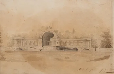 Studie van een arcade voor Tsarskoye Selo