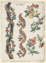 Bloemmotieven en bloemstroken