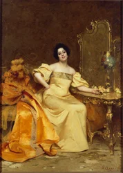 Actrice Virginia Reiter, door Giacomo Grosso