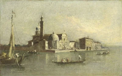 Uitzicht op het eiland San Michele in Venetië