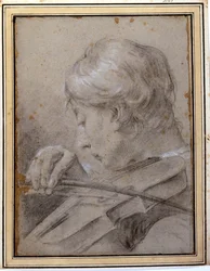 De violist. G. P. Piazzetta (1683 - 1754). Milaan, Brera