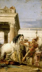 Alexander temt Bucephalus