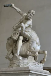 Hercules in gevecht met de centaur Nessus