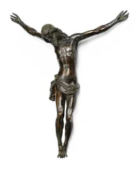 Beeld van de gekruisigde Christus, gegoten naar een model van Giambologna, toegeschreven aan Antonio Susini en werkplaats, ca. 1580-1600