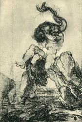 Een zeegod met een dolfijn, 1652-1653, 1943
