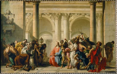 Le Christ et la femme adultere Christus en de overspelige vrouw ...