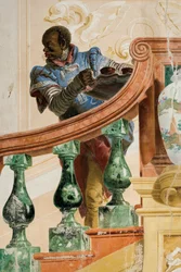 Moorse dienaar met een dienblad, uit de zaal met carnavalsscènes in de Foresteria, 1757