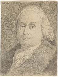 Portret van Giovanni Battista Tiepolo 1696-1770, 1770