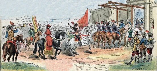 Beleg van La Rochelle - Geschiedenis van Frankrijk: Intocht van koning Lodewijk XIII en kardinaal de Richelieu