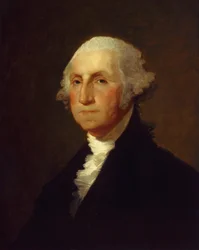 George Washington, ca.1820 (olieverf op paneel)