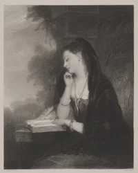De Peinzende (aquatint)