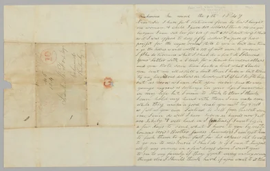 Brief aan Samuel Fox van Giles Saunders over de slavenhandel, 9 maart 1847
