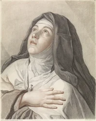 Heilige Theresa in gebed