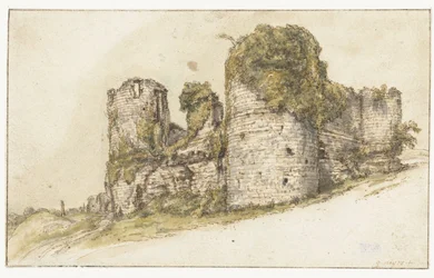 Gezicht op het Château de César te Vau